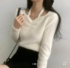 ホルダー アンゴラ ニット 白 服 フリーマーケット エイブリー