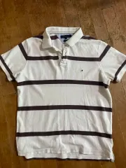 トミーヒルフィガー ストライプ カラーTシャツ XL