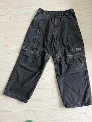 hobo dnm カーゴパンツ ブラック Y2K ストリート 極太 SK8 - メルカリ