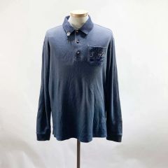 極美品✨ ディーゼル 長袖ポロシャツ スター 星 デニム切替 グレー M 
