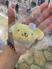ポムポムプリン アイスクリーム ぬいぐるみ キーホルダー