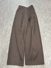 極美品】クロエ タックワイドパンツ ストレッチ 伸縮性 カシミア