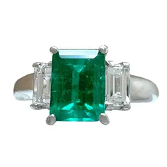 TASAKI　タサキ　リング　エメラルド 0.92ct　ダイヤ 0.37ct　Pt900　プラチナ　8号　指輪のサムネイル
