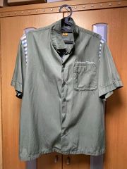 60sヴィンテージ 刺繍入り スーベニア ボーリングシャツ グリーン 