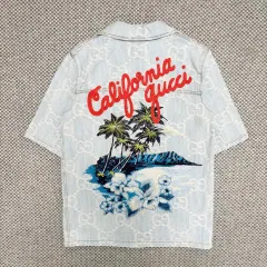 36 グッチ GGロゴ カリフォルニア ライトブルー デニムジャケットのサムネイル