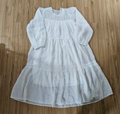 FabIndia 新品 オールホワイト ワンピース XS - メルカリ