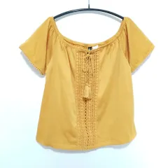 H&M オフショルダー ブラウス XS_S0117