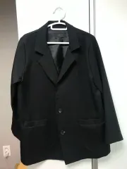 四季 ジャケット デイリー シンプル ベーシック モダン ブレーザー ブラック