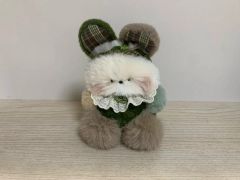 ハンドメイド クマ あみぐるみ クローバー チャーム 台座付き - メルカリ