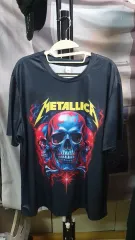 新品) Metallica ポリメッシュ100% 3Dプリンティング 半袖Tシャツ