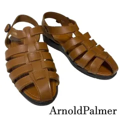 アーノルドパーマー　ArnoldPalmer　メンズコンフォート　グルカサンダル　サイズ：L　26cm 　本革　軽量　日本製　キャメルのサムネイル