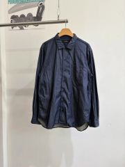 【1】Sacai サカイ SCM-012 ドローコード ネイビー シャツ 1】Sacai サカイ SCM-012 ドローコード ネイビー シャツ - メルカリ