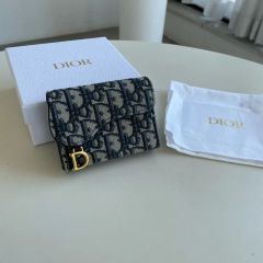 Dior Saddle Lotus ウォレット オブリークジャカード保存袋箱付き