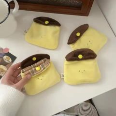 ハンドメイド 本革 プリン風ポーチ 小物入れ - メルカリ
