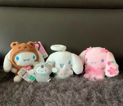 新品タグ付き サンリオ シナモロール ぬいぐるみマスコット 4種セット