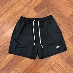 2XL NIKE ブラック ウーブン ハーフパンツ