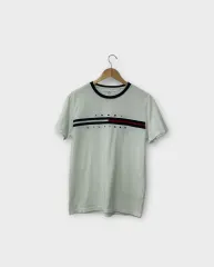 トミーヒルフィガー フラグ ロゴ ラウンド Tシャツ S