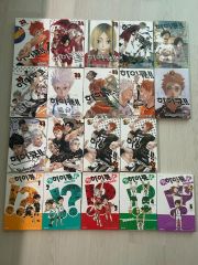 ハイキュー!! 全巻セットと公式カラーイラスト集 ハイカラのセット