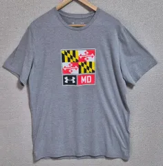 L (100) アンダーアーマー グレー 半袖Tシャツ
