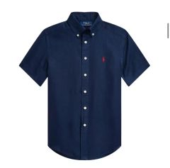 PoloRalphLaurenラルフローレン半袖シャツネイビー キッズL160 - メルカリ