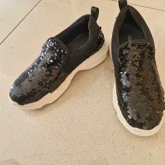 グリッタースパンコール スリッポン 250 新品