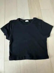 カルバン・クライン ブラック クロップドTシャツ 室内복 スモールのサムネイル
