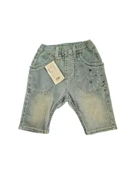 (日本) キッズ デニム ストレッチ ハーフパンツ 100 新品
