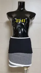 チェック柄 バイカラースカート m