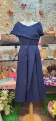 かわいいロング丈ワンピース（オフショルダー可能）