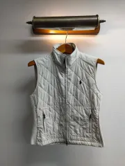 ウィメンズ M) ポロ ラルフローレン 2WAY ジッパー キルティング ベスト 出品