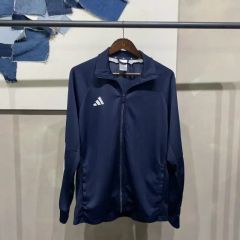 adidas ネイビー ジップアップジャージ X0 - メルカリ