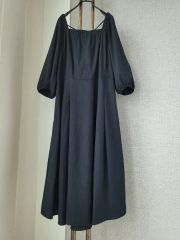 ステラマッカートニー◇ワンピース ネイビー パフスリーブ 36 - メルカリ