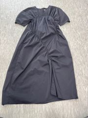 新品★ハンドメイド作家toyq様★ブラックストライプ柄6分袖キュササビワンピース 新品☆ハンドメイド作家toyq様☆ブラックストライプ柄6分袖キュササビ