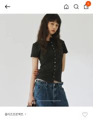 Andequal back open bijou mini tee - メルカリ