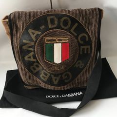 美品】ドルチェ＆ガッバーナ ショルダーバッグ レザー ロゴプレート