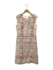 23SS 美品 ルネ マリアケント ファンシーツイード ワンピース 白襟 38