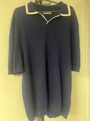 ZARA ザラ ニット 袖なし カラーTシャツ xl 韓国国内 105-110 サイズ