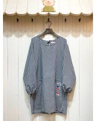 美品✨ビアズリー B刺繍ドット柄プルオーバー ブラウス 洗える とろみ