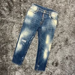 人気 DSQUARED2 ディースクエアード ブリーチ加工 デニムパンツ 50