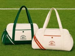 韓国 スタバ ラコステ LACOSTE コラボ バッグ アイボリー - メルカリ