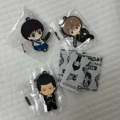 銀魂 ラバーストラップ ガチャ キーホルダー セット - 志村 新八 近藤 勲 沖田 総悟