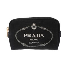 PRADA カナパ ビジュー装飾 クラッチバッグ - メルカリ