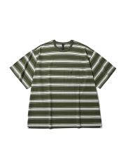 タグ付美品23春夏WISM別注【ANCELLMアンセルム ボーダーTシャツ
