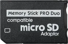 Chaojibao 1個 microSD → メモリースティック Pro Duo SDHC/SDXCカード対応変換アダプタ PSPメモリーカード変換器 (ブラック)