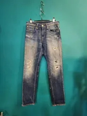 リーバイス511 パッチワークリペアダメージ メンズデニム