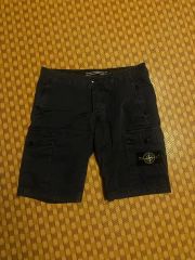 STONE ISLAND カーゴショートパンツ ブラック - メルカリ