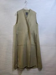 システム ウール カシミヤ ロング丈 ベスト