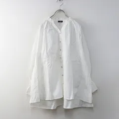 未使用 2024SS マーブルシュッド marble SUD EMB Shinshu チュニックブラウス＼ホワイト コットン スキッパー フリル【2400014941371】のサムネイル