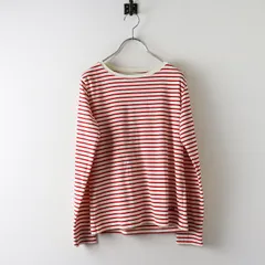 モンベル mont-bell 1104819 WIC.ボーダーロングスリーブTシャツ 1＼レッド オフホワイト カットソー ウイックロン【2400014944082】