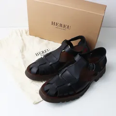へリュー HEREU PESCA SPORT Fisherman Sandal フィッシャーマン サンダル 38｜ブラック ブラウンソール シューズ グルカ【2400014933321】のサムネイル